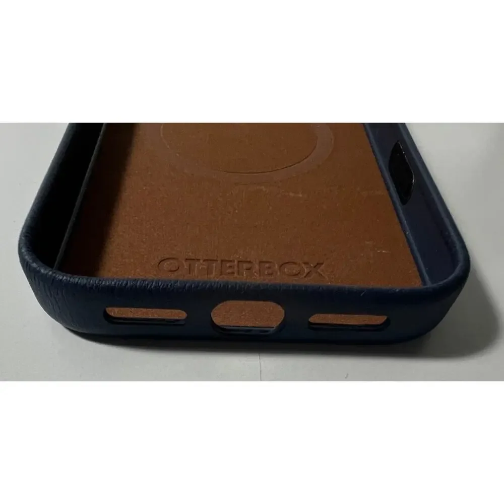 OtterBox iPhone 17 Pro Max Symmetry Series Cactus Leather Case Blue Sentiment